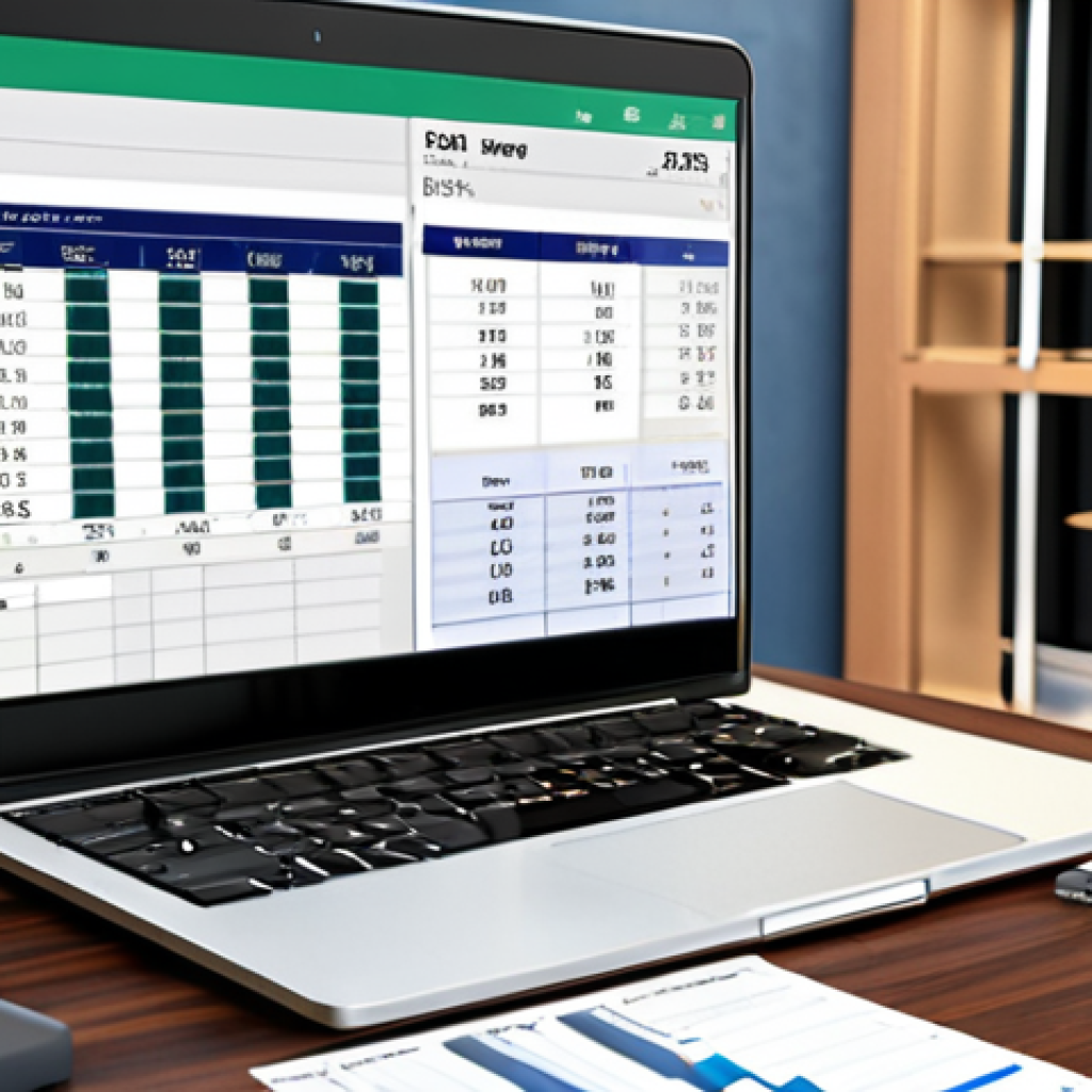 ** A popular accounting software interface (like Tally) being used in a modern office setting. Focus on elements of inventory management, billing, and taxation within the software.

**