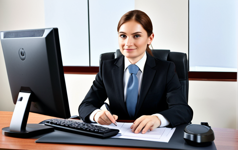 ** A professional accountant in a modest business suit working at a modern office desk, fully clothed, appropriate attire, safe for work, perfect anatomy, natural proportions, professional photography, high quality, family-friendly.

**